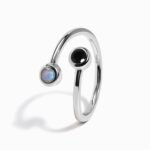 Adjustable Black Obsidian Labradorite Ring - Evolve - Image 11