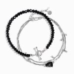 Black Obsidian Flow & Vibrations Bracelet