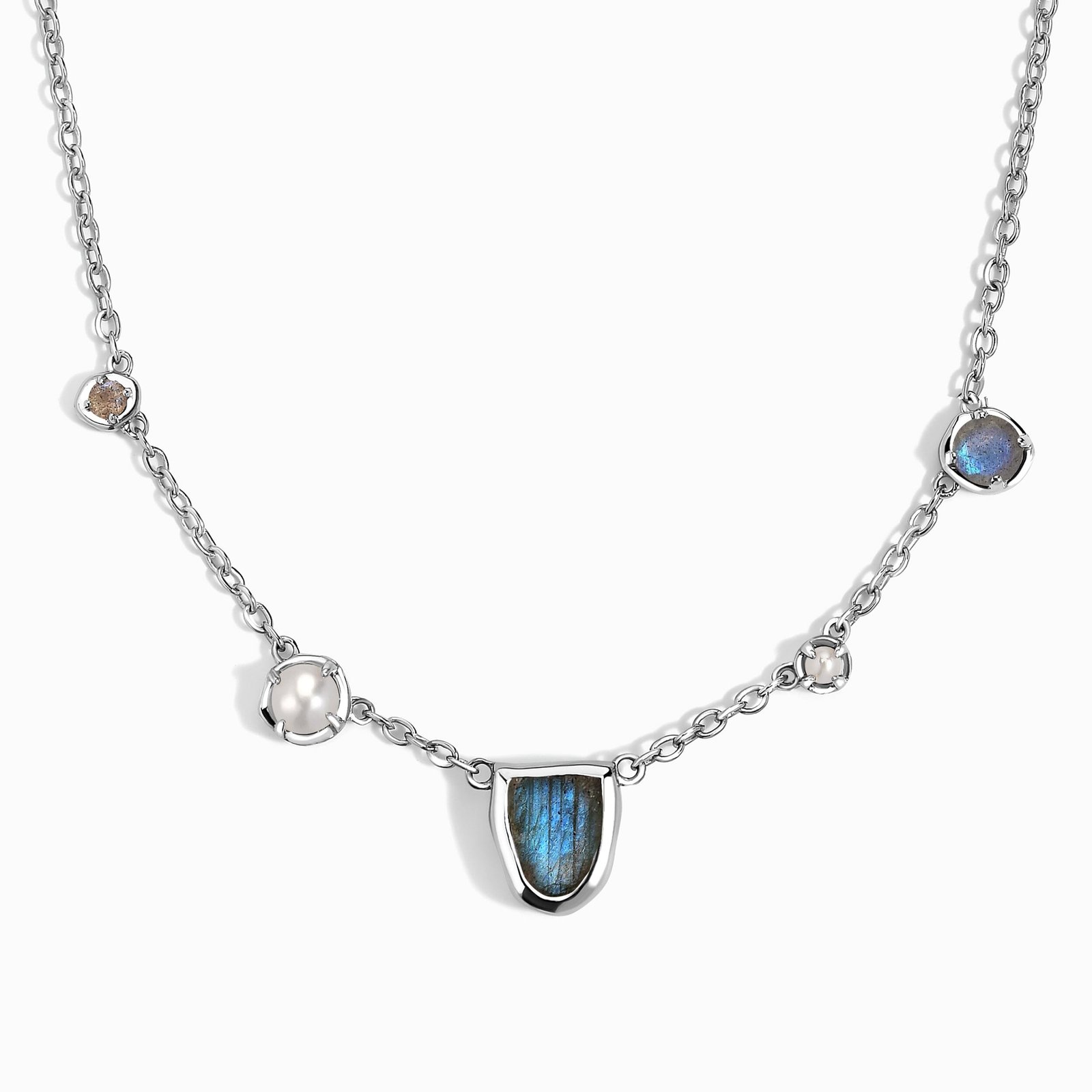 CopyofMS.PR_.L-BGOLD-WN-PEARL-17LABRSIL.jpg Labradorite Pearl Necklace - Heirloom - Image 1