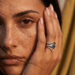 Blue Topaz Evil Eye & Infinite & Waves Rings - Image 6