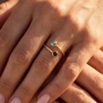 Adjustable Black Obsidian Labradorite Ring - Evolve - Image 6
