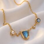 Labradorite Pearl Necklace - Heirloom - Image 9