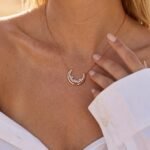 Moonstone White Zircon Necklace - Lush Luna - Image 4