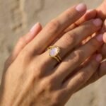 Mother of Pearl Ruby Ring - Serpent - Image 5