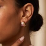 Queen Rhodolite Garnet Pearl Hoops - Treasure - Image 8