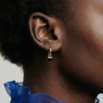 Black Obsidian Earrings - Love Hoops - Image 20