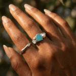 Amazonite Heirloom & Magma Rings - Image 2