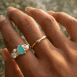 Amazonite Heirloom & Magma Rings - Image 4