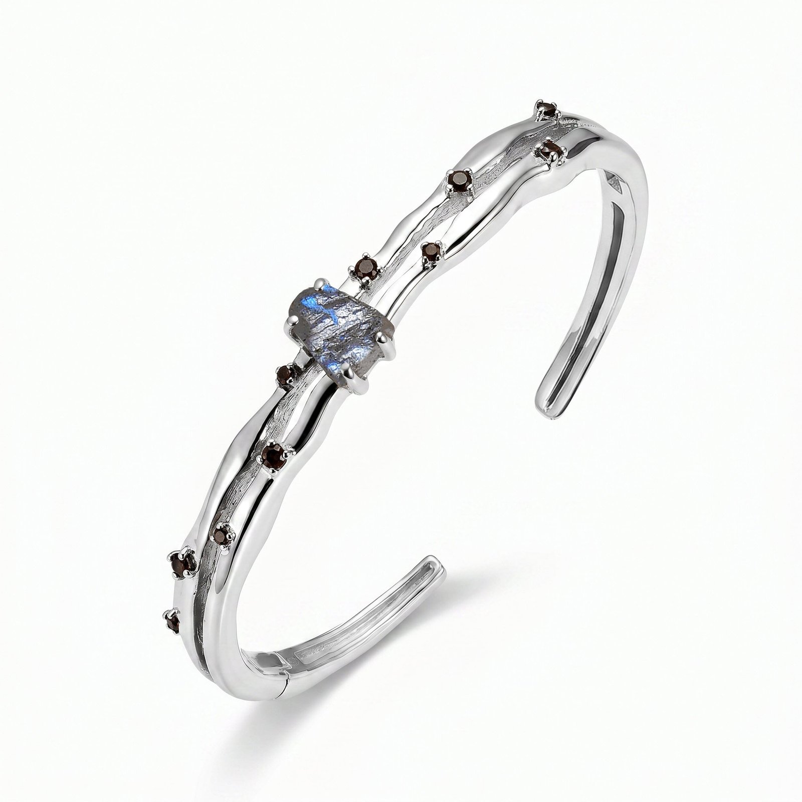 LABR-BSIL-WB-FLOW-4-SH.jpg Labradorite Cuff - Flow - Image 1