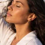 Black Obsidian Earrings - Love Hoops - Image 10