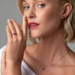 Fine Ruby Garnet Lab Diamond Earrings - Orion - Image 13