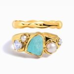 Amazonite Heirloom & Magma Rings - Image 3