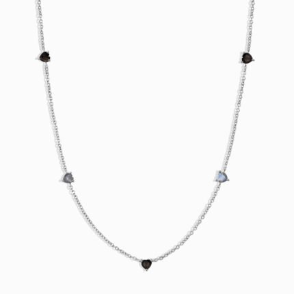 Black Obsidian Labradorite Necklace - Crush
