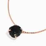 Raw Crystal Necklace - Black Obsidian 'Strength' - Image 9