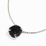 Raw Crystal Necklace - Black Obsidian 'Strength' - Image 8