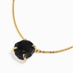 Raw Crystal Necklace - Black Obsidian 'Strength' - Image 10