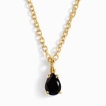 Black Obsidian Necklace - Shield - Image 5