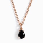 Black Obsidian Necklace - Shield - Image 3