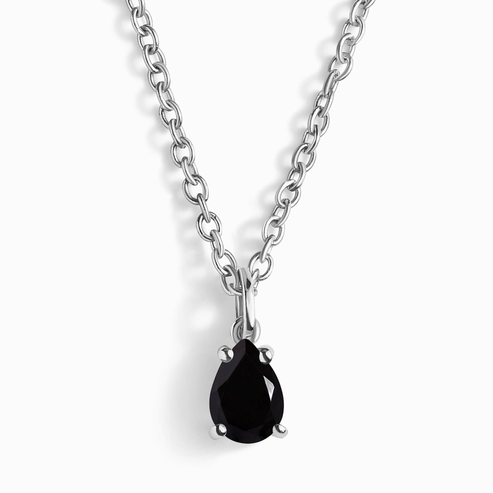 PIC-BOB-BWHITE-WN-BASIC-2_1.jpg Black Obsidian Necklace - Shield - Image 1