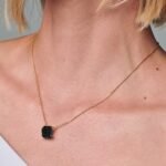 Raw Crystal Necklace - Black Obsidian 'Strength' - Image 6