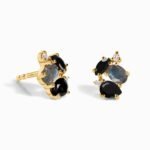 Black Obsidian Labradorite Earrings - Orion - Image 5