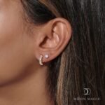 Moonstone & Opal Hoop Earring Set - High Vibes - Image 4