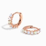 Moonstone Multigem Earrings - Bonny Hoops - Image 3
