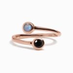 Adjustable Black Obsidian Labradorite Ring - Evolve - Image 3