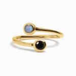 Adjustable Black Obsidian Labradorite Ring - Evolve - Image 5
