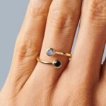 Adjustable Black Obsidian Labradorite Ring - Evolve - Image 21