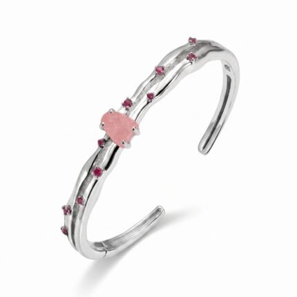 Rose Quartz Cuff - Flow