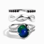 Mood Serpent & Twinkling & Waves Rings