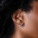 Black Obsidian Earrings - Loveliness Hoops - Image 2