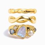 Moonstone Heirloom & Magma & Waves Rings - Image 3