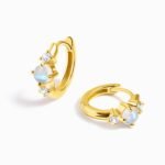 Moonstone Earrings - Loveliness Hoops - Image 5