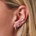 Moonstone Multigem Earrings - Bonny Hoops - Image 13