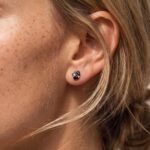 Black Obsidian Labradorite Earrings - Orion - Image 4