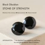 Black Obsidian Labradorite Necklace - Crush - Image 7