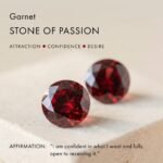 Fine Ruby Garnet Lab Diamond Earrings - Orion - Image 8