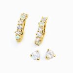 Moonstone & Opal Hoop Earring Set - High Vibes - Image 5