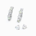 Moonstone & Opal Hoop Earring Set - High Vibes